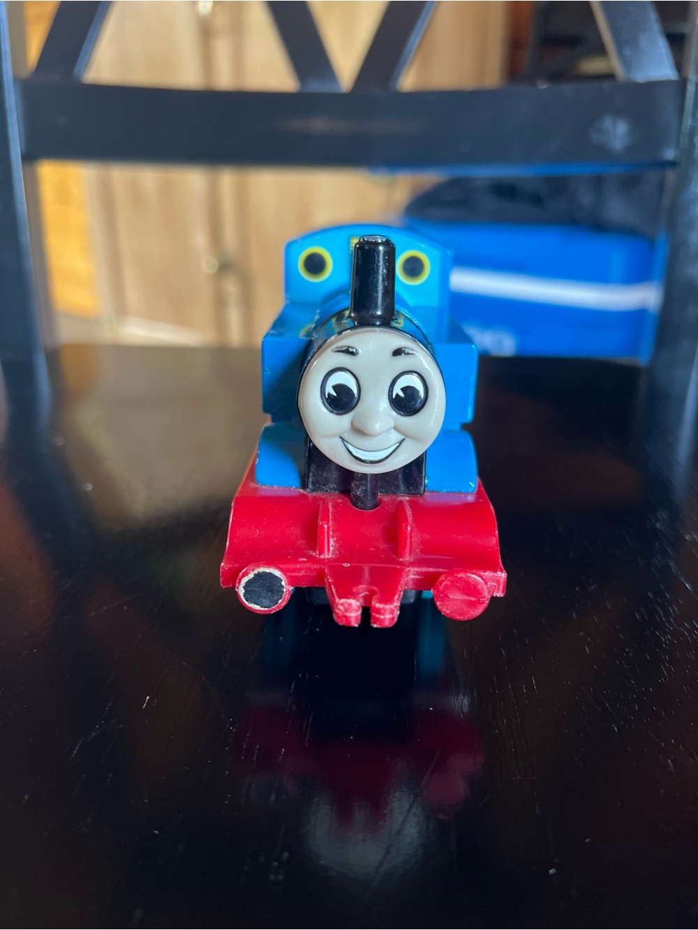 Blue and Red Smile-Face Train Toy for Kids